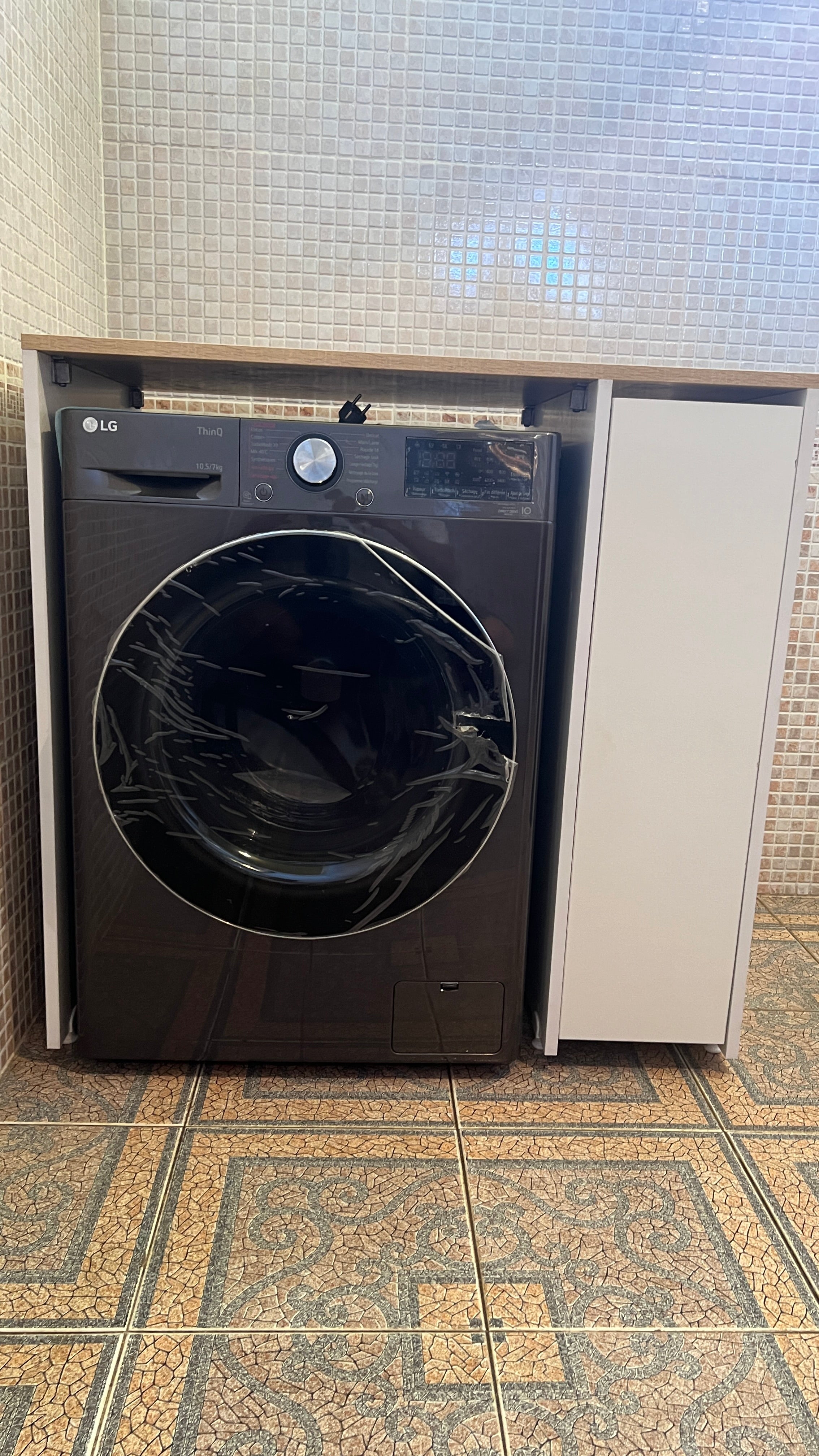 Meuble de rangement pour machie a laver