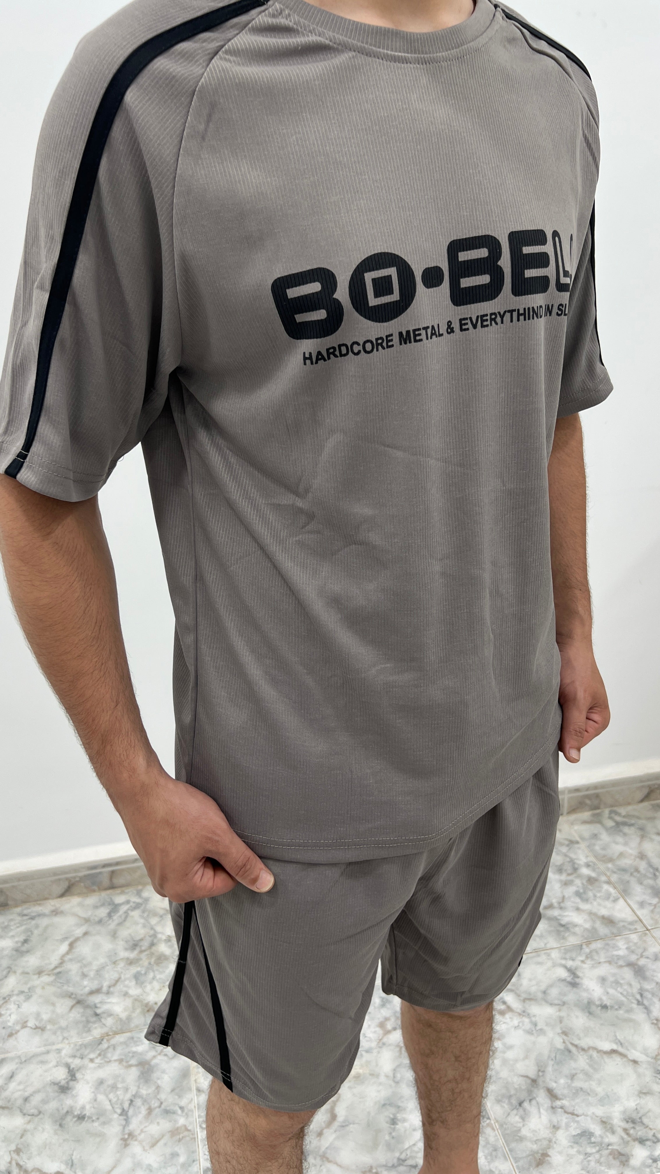 BO-BELL Premium Summer Set طقم صيفي فاخر (تيشرت + شورت)